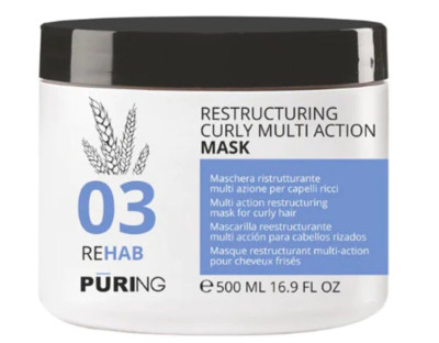 Реструктурувальна мультиактивна маска для кучерявого волосся PURING 03 REHAB CURLY MASK, 500 мл