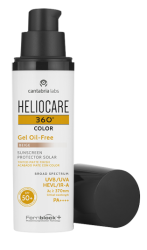 Солнцезащитный гель с тоном на водной основе Cantabria Labs Heliocare 360º Gel Oil SPF 50+, 50 мл
