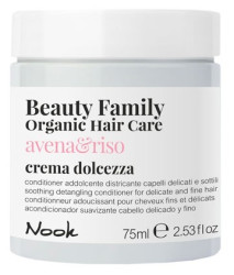 Кондиціонер для тонкого волосся, схильного до сплутування Nook Beauty Family Organic Hair Care, 75 мл