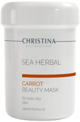 Морковная маска для сухой, раздраженной, чувствительной кожи Christina Sea Herbal Beauty Mask Carrot, 250 мл