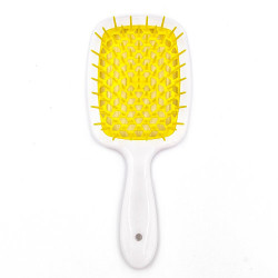 Расческа для волос Janeke Superbrush the Original (белый с желтым)