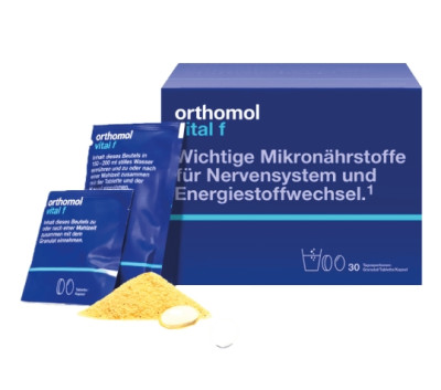Витамины в гранулах от стресса Апельсин Orthomol Vital F №30, 30 дней