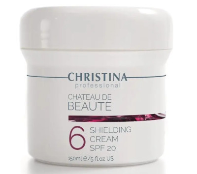 Защитный крем для лица (шаг 6) Christina Chateau de Beaute Shielding Cream SPF 20, 150 мл