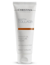 Увлажняющий крем для сухой кожи Christina Elastin Collagen Carrot Cream, 60 мл
