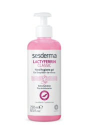 Антибактериальный гель для дезинфекции рук Sesderma Lactyferrin Sanitizer Hand Gel, 250 мл