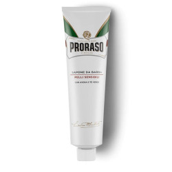 Крем для гоління з екстрактом зеленого чаю для чутливої шкіри Proraso White Shaving Cream Tube Sensitive Green Tea, 150 мл
