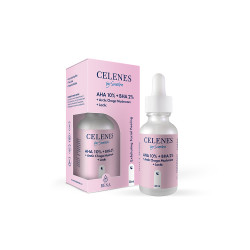 Пілінг-сироватка для покращення текстури шкіри Celenes celenes aha + bha + lactic + arctic chaga mushroom, 30 мл