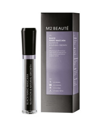 Nano туш-догляд з CU-пептидом для вій (+25%) M2 Beaute BLACK NANO MASCARA NUTRITION & NATURAL GROWTH, 6 мл