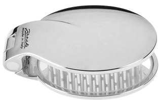 Щётка складная с зеркалом Janeke Silver