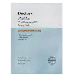 Тканевая маска с 10 формами гиалуроновой кислоты и цинтелой Doctors Hyalcica Total Moisture 10 D Mask Pack, 10х23 мл