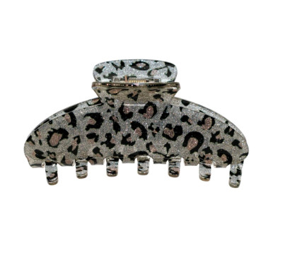 Большой краб для волос Emi Jay Big Effing Clip in Snow Leopard