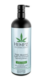 Интенсивно увлажняющий  шампунь для сухих волос Hempz Triple Moisture-Rich Daily Herbal Replenishing Shampoo, 1000 мл