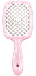 Гребінець для волосся Janeke Superbrush the Original Small (рожевий з білим)
