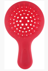 Расческа для волос  Janeke Superbrush Mini Silicon Line (кораловий)