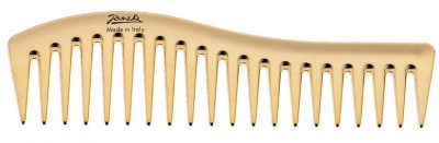 Золотистий гребінець для волосся Janeke Golden Wavy Comb