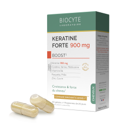 Кератин для укрепления волос Biocyte KERATINE FORTE 900MG BOOST PACK K-Amine, 60 шт