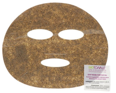 Маска антиоксидантна ліфтингова із зеленим чаєм Biotonale Leaf Mask, 1 шт