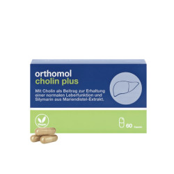 Витамины для здоровья печени Orthomol Cholin Plus, 60 шт