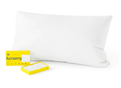 Антибактериальная наволочка от прыщей Acnemy Antibacterial Pillowcase Extra Soft Pillowcase 100% Meryl Skinlife, 90х45 см