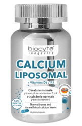 Ліпосомальний вітамін D3/K2 у капсулах Biocyte Calcium Liposomal D3/K2, 60 шт