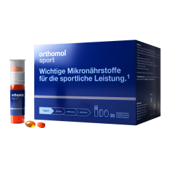 Вітаміни питні після тренувань Orthomol Sport Taurin, 30х22г + 30 таблеток