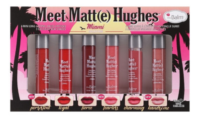 Набір рідких матових помад The Balm Meet Matte Mini Kit Miami, 6х12 мл