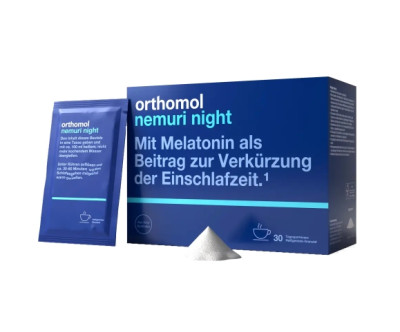 Витамины для здорового сна Orthomol Nemuri night, 30х10 г