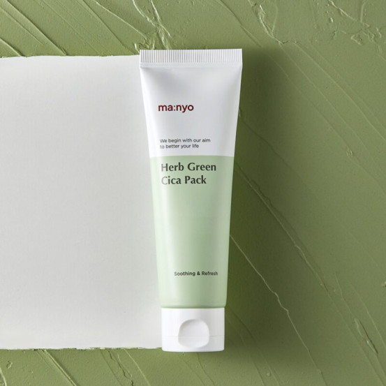 Маска глиняна заспокійлива із зеленим чаєм Manyo Herb Green Cica Pack 75 мл