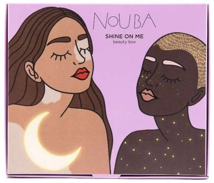 Подарочный набор Nouba Shine On Me Gift Set Nude (тушь для ресниц + помада + хайлайтер)