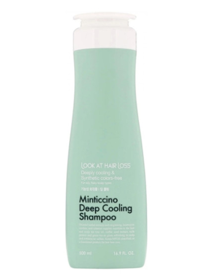 Шампунь від випадіння волосся освіжаючий проти лупи Daeng Gi Meo Ri Look At Hair Loss Minticcino Deep Cooling Shampoo, 500 мл