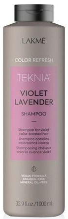Шампунь для обновления цвета фиолетовых оттенков волос Lakme Teknia Color Refresh Violet Lavender Shampoo, 1000 мл