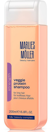 Шампунь для ослабленого волосся Marlies Moller Strength Veggie Protein Shampoo, 200 мл