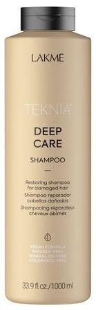 Восстанавливающий шампунь для поврежденных волос Lakme Teknia Deep Care Shampoo, 1000 мл