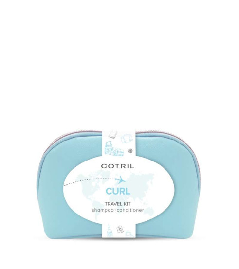 Дорожній набір у косметичці CURL шампунь+кондиціонер COTRIL, 50 мл + 50 мл