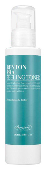 Тонер эксфолиант с лактобионовой кислотой Benton PHA Peeling Toner, 150 мл