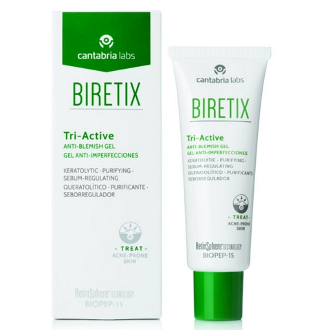 Гель три-актив для шкіри з акне Cantabria Labs Biretix Tri-Active Gel, 50 мл