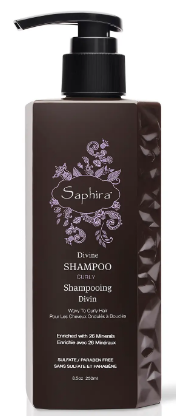 Шампунь для вьющихся волос минеральный Saphira CURLY, 250мл