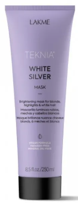 Тонкувальна маска для нейтралізації жовтого відтінку Lakme Teknia White Silver Mask, 250 мл