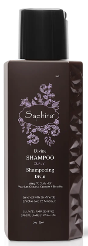 Шампунь для кучерявого волосся мінеральний Saphira CURLY, 90мл