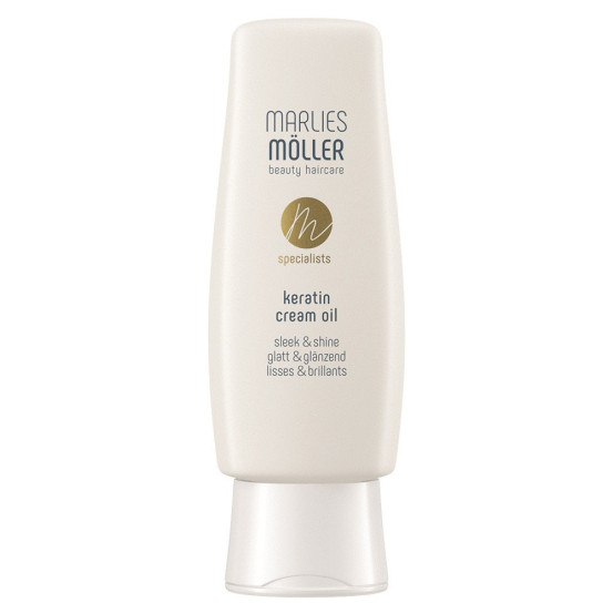 Крем-масло для волос с кератином «Гладкость и блеск» Marlies Moller KERATIN CREAM OIL SLEEK & SHINE, 100 мл