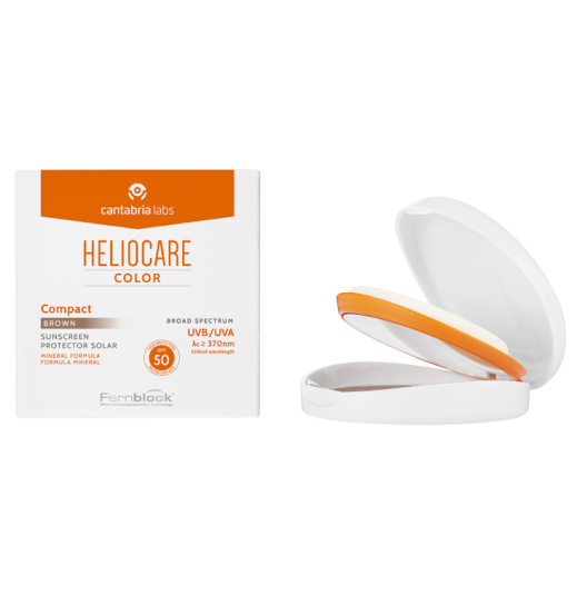 Сонцезахисна компактна пудра на водній основі Cantabria Labs Heliocare Color Oil-Free Compact SPF 50, 10 г