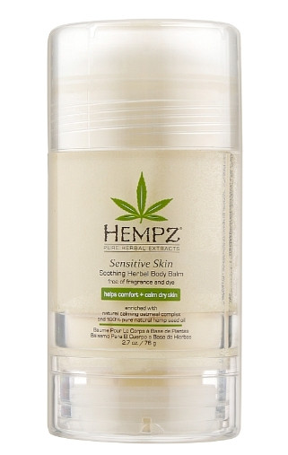 Поживний заспокійливий бальзам для сухих ділянок шкіри в стику Hempz Sensitive Skin Herbal Soothing Body Balm, 76 г