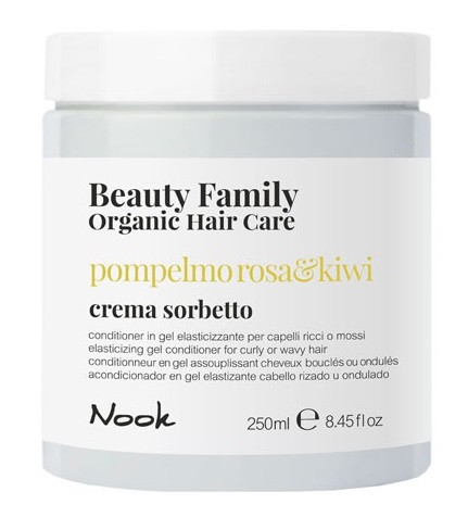 Гель-кондиціонер для еластичності кучерявого й виткого волосся Nook Beauty Family Organic Hair Care, 250 мл