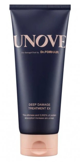 Протеиновая маска-кондиционер для поврежденных волос UNOVE, 207 мл  Deep Damage Treatment EX
