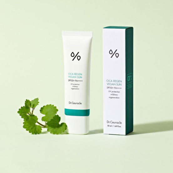 Сонцезахисний крем гель із центелою веганський SPF 50+ PA++++, Dr. Ceuracle, 50 мл