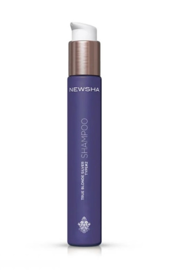 Шампунь серебряный нейтрализующий Newsha True Blonde Silver Shampoo Type 2, 80 мл