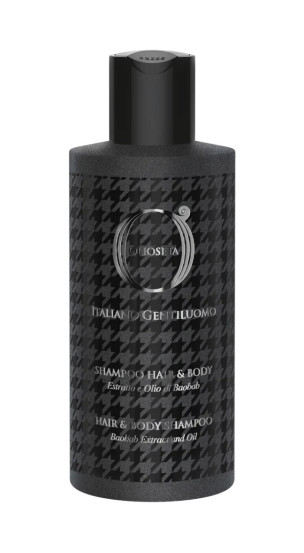 Шампунь для волос, тела и бороды Barex Olioseta Italiano Gentiluomo Hair & Body Shampoo, 250 мл