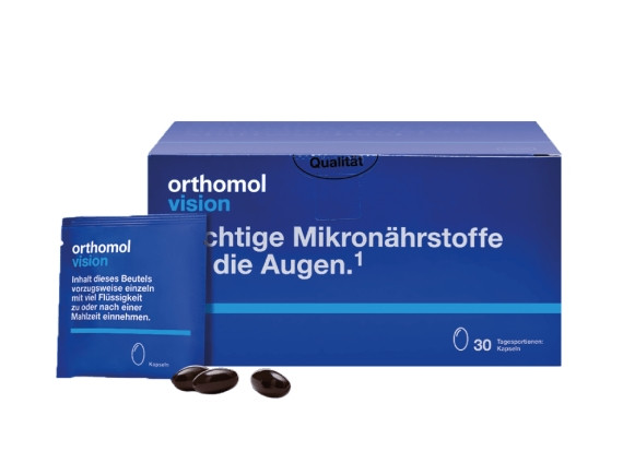 Вітаміни для комплексної терапії патологій органів зору Orthomol Vision, 30 шт