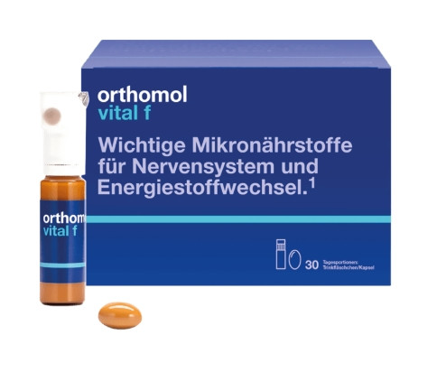 Вітаміни питні від стресу Orthomol Vital F, 30 днів