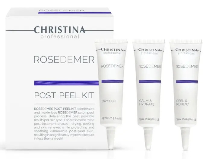 Набор для постпилингового ухода (3 препарата) Christina Rose de Mer Post-Peel Kit